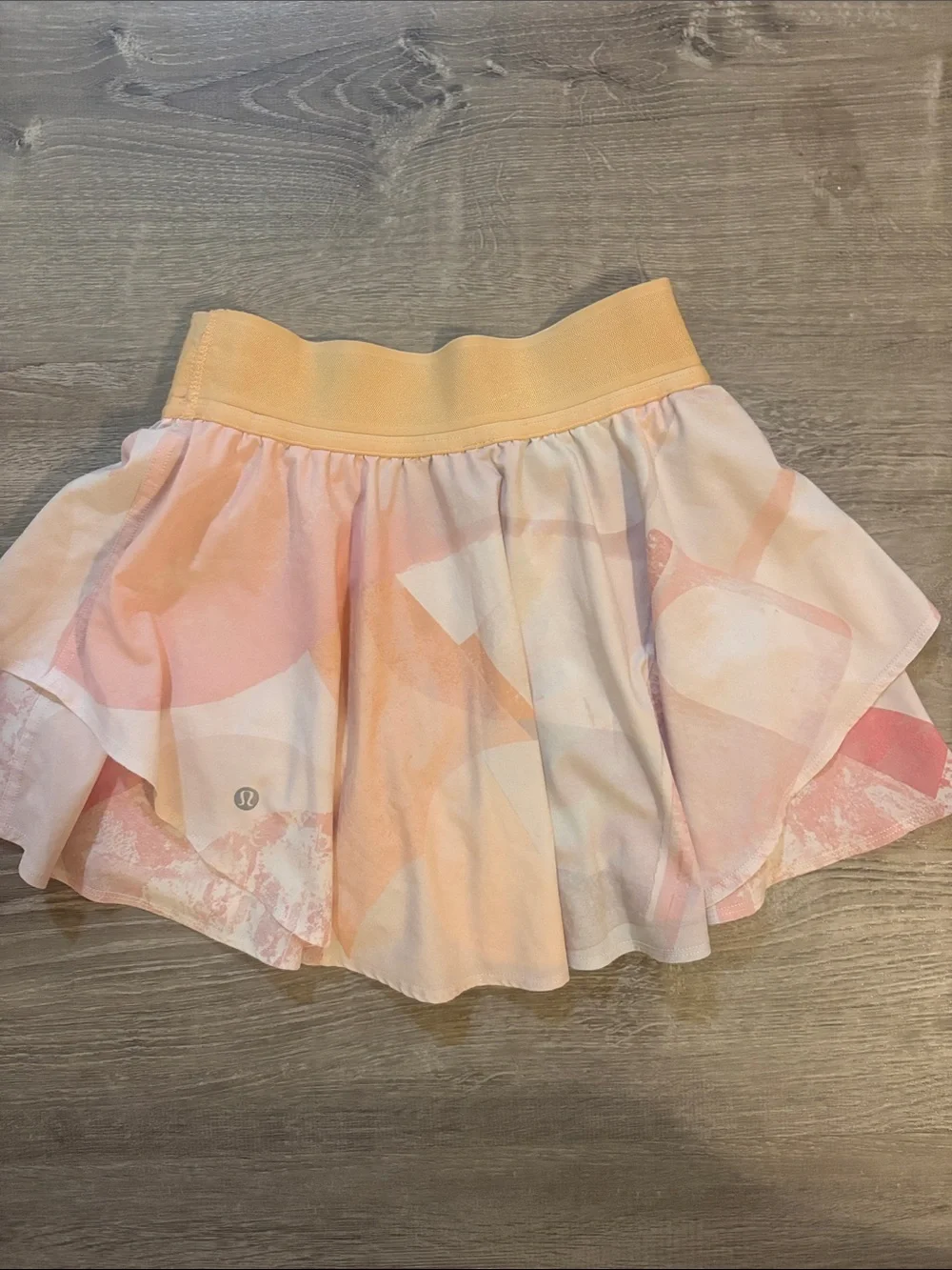 lululemon athletica Pastel Peach & Pink Tiered Skater Skirt